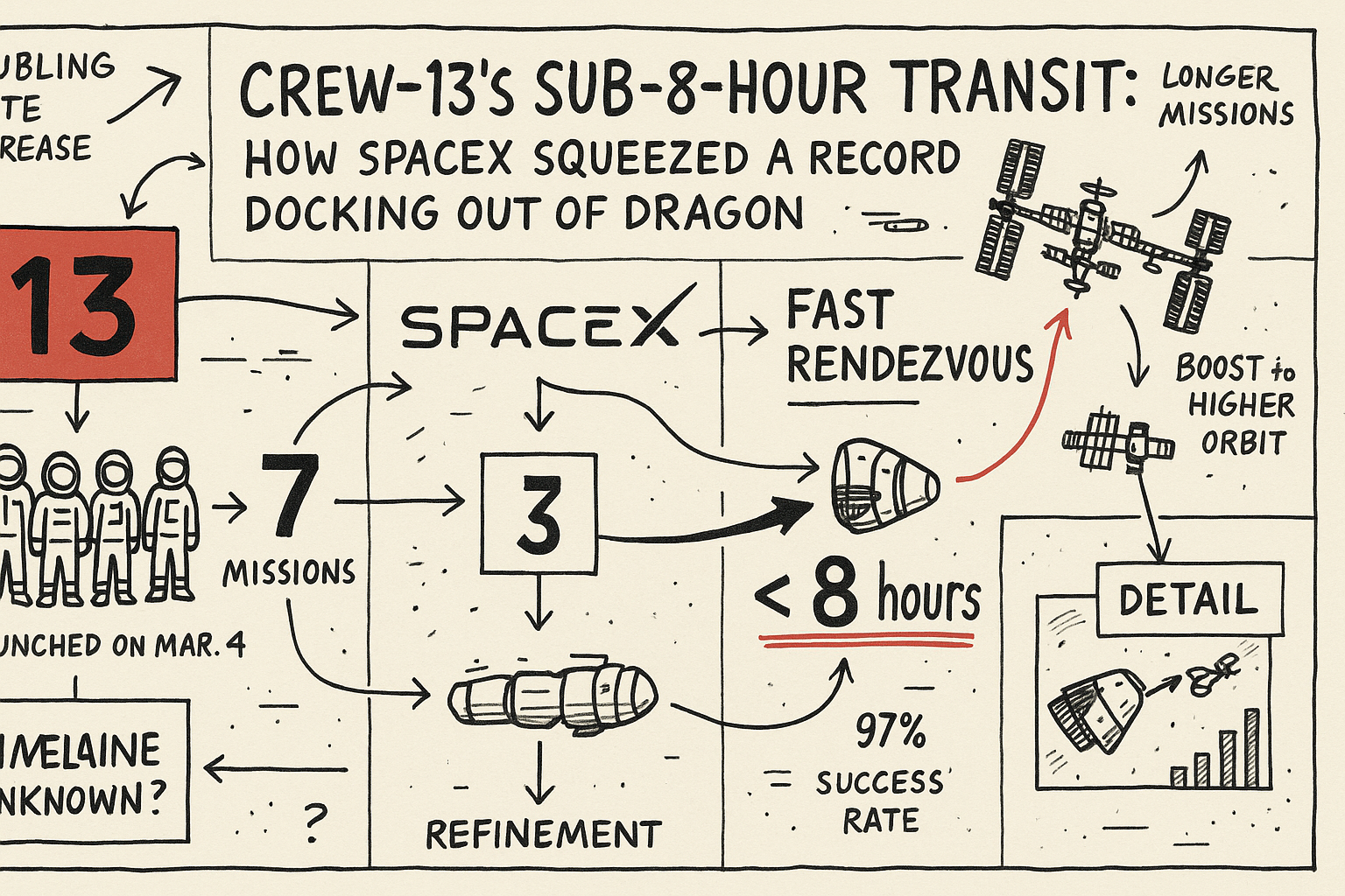 Crew-13’s Sub-8-Hour Transit: How SpaceX Squeezed a Record Docking Out of Dragon
