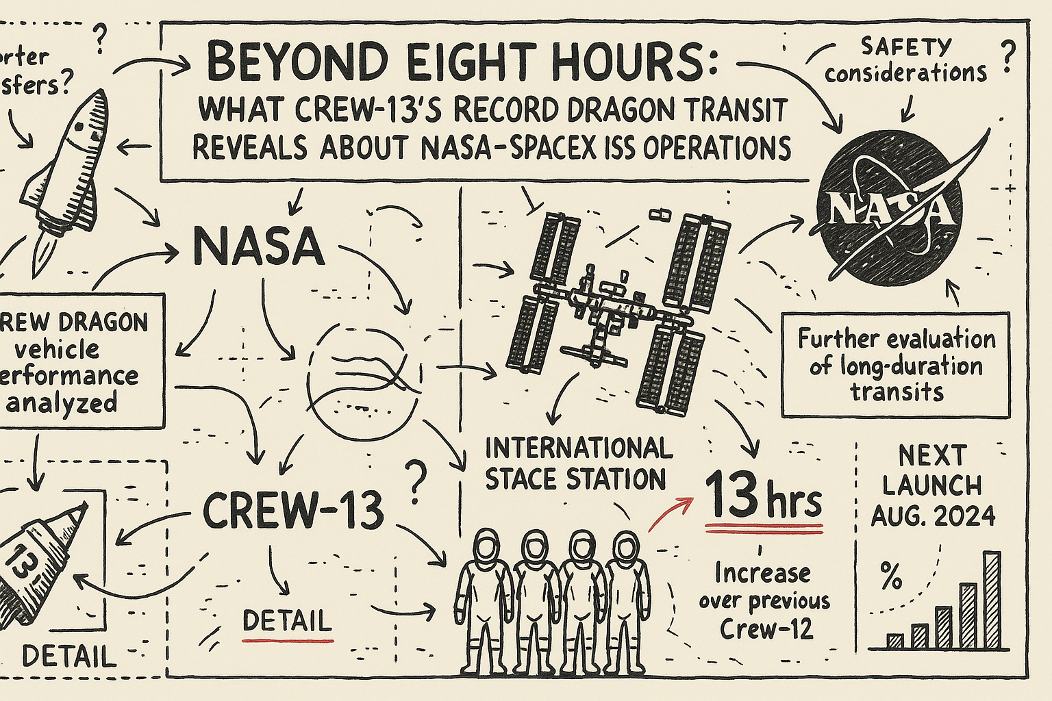 Beyond Eight Hours: What Crew-13’s Record Dragon Transit Reveals About NASA–SpaceX ISS Operations