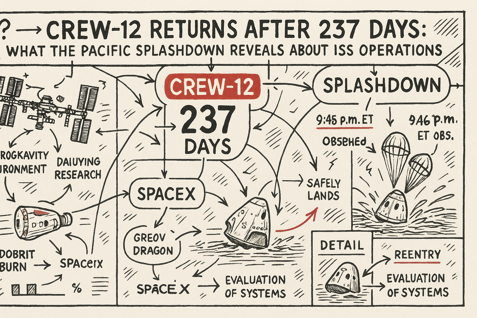 Crew‑12 Returns After 237 Days: What the Pacific Splashdown Reveals About ISS Operations