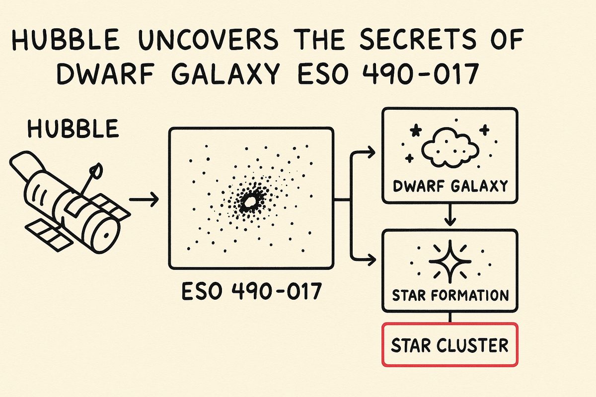 Hubble Uncovers the Secrets of Dwarf Galaxy ESO 490-017