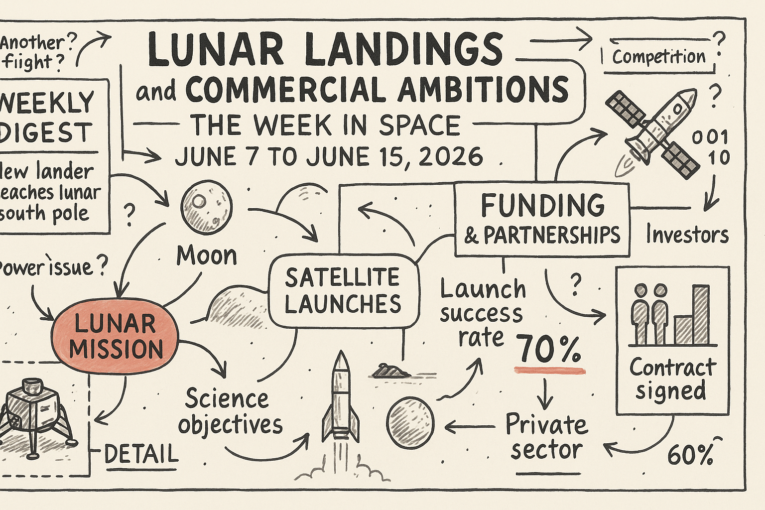 Lunar Landings and Commercial Ambitions: The Week in Space - June 7 to June 15, 2026