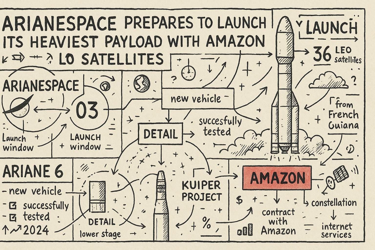 Arianespace Prepares to Launch Its Heaviest Payload with Amazon Leo Satellites