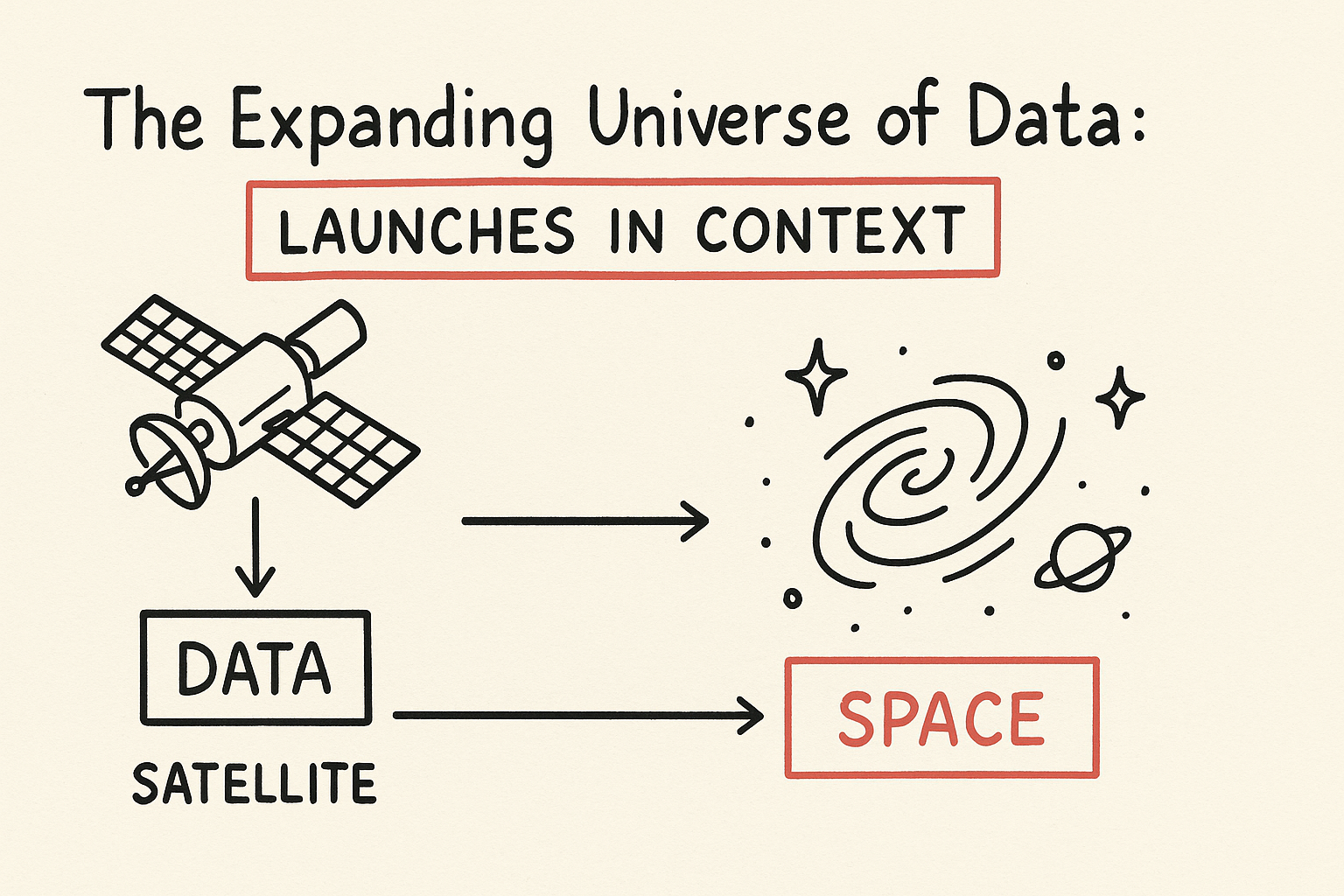 The Expanding Universe of Data: Launches in Context