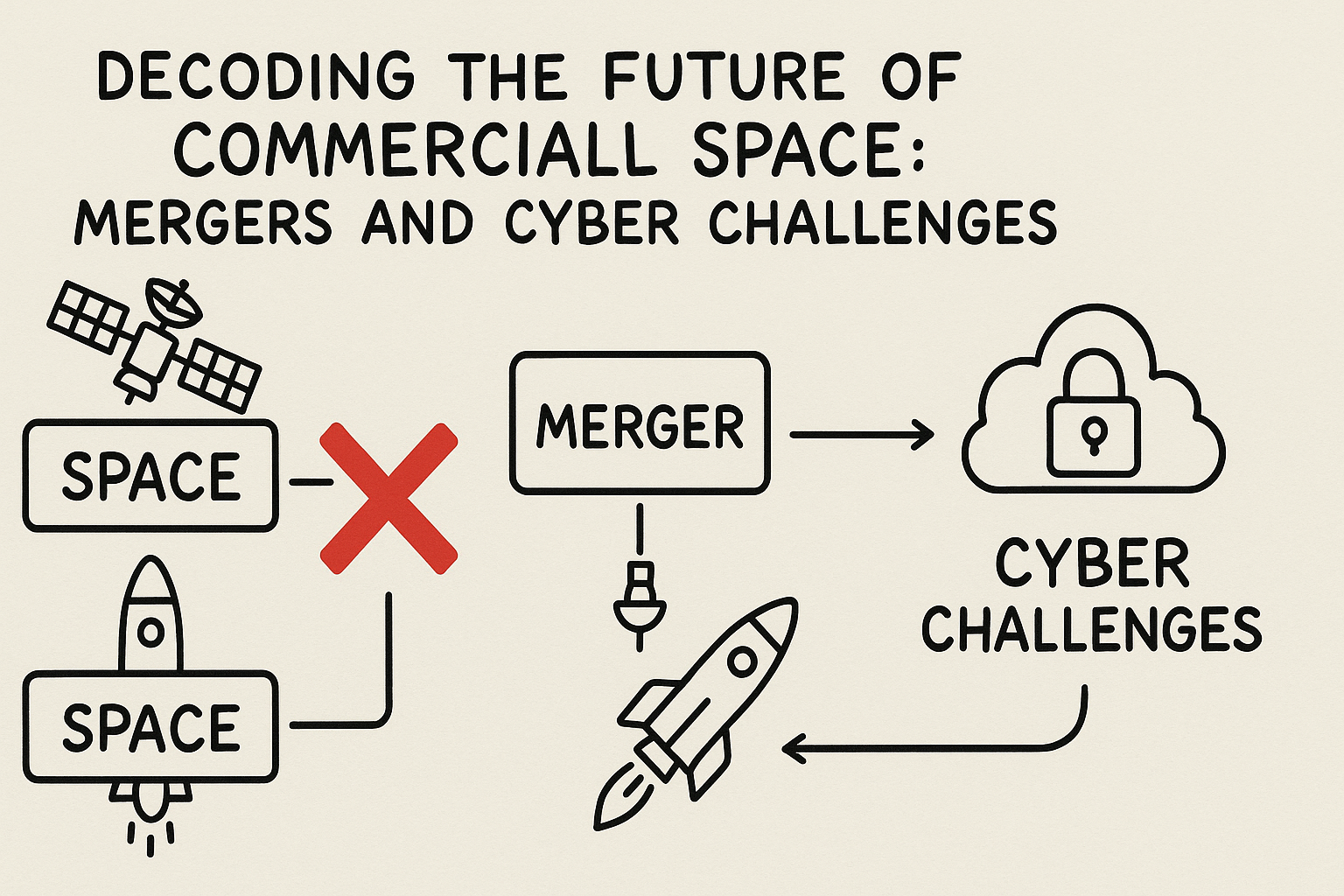 Decoding the Future of Commercial Space: Mergers and Cyber Challenges