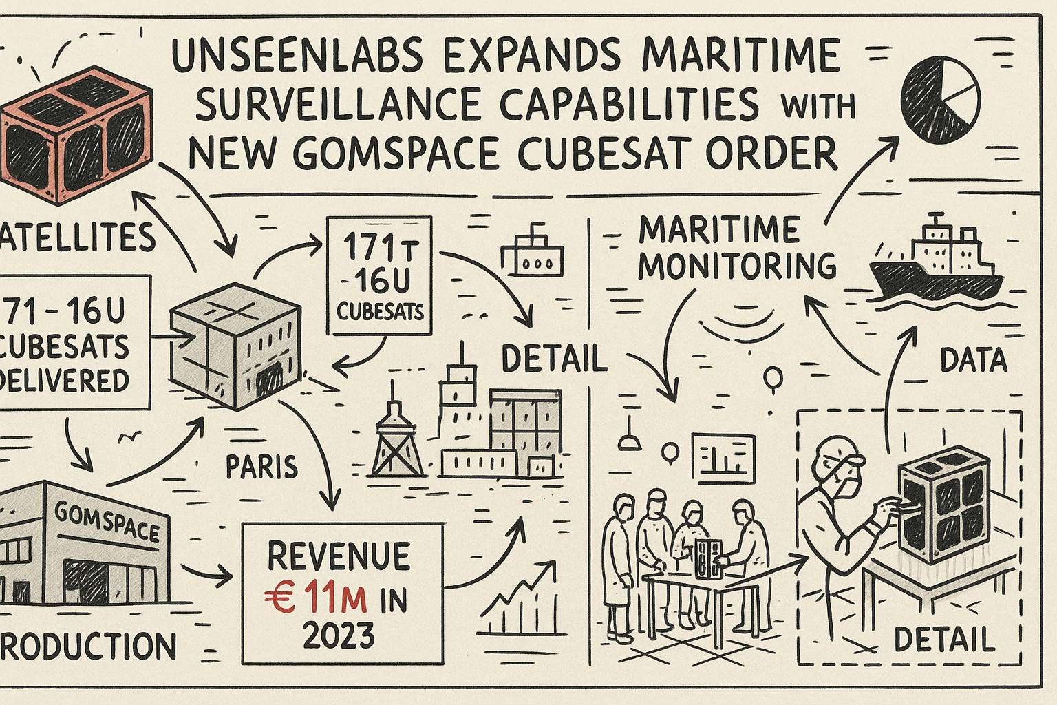 Unseenlabs Expands Maritime Surveillance Capabilities with New GomSpace Cubesat Order