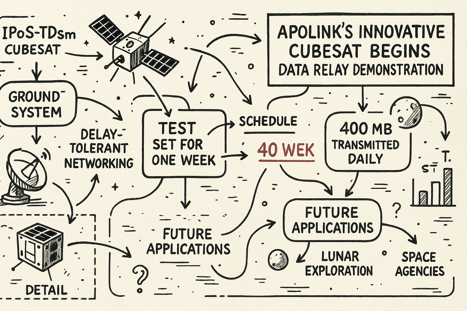 Apolink's Innovative Cubesat Begins Data Relay Demonstration