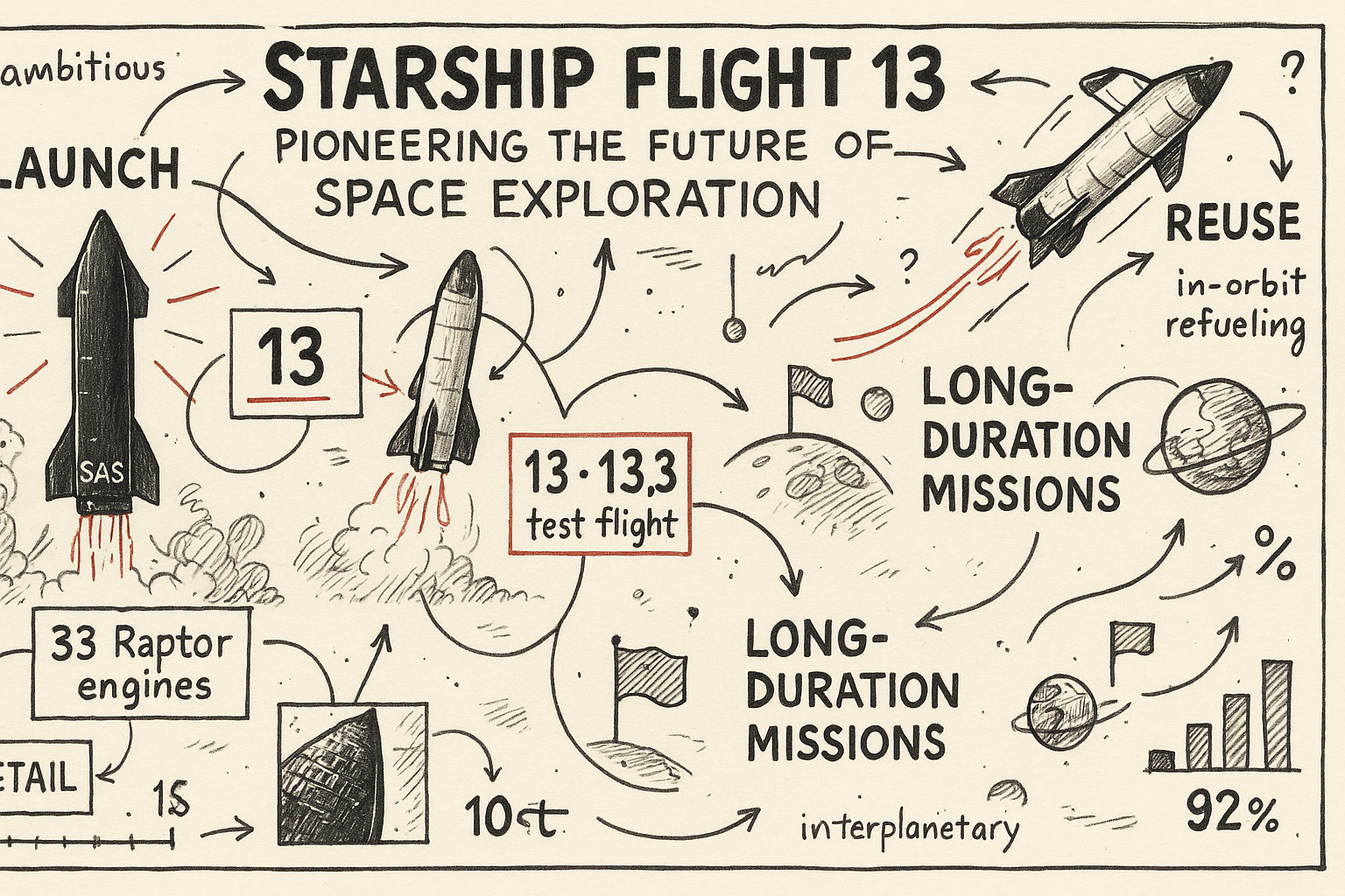 Starship Flight 13: Pioneering the Future of Space Exploration