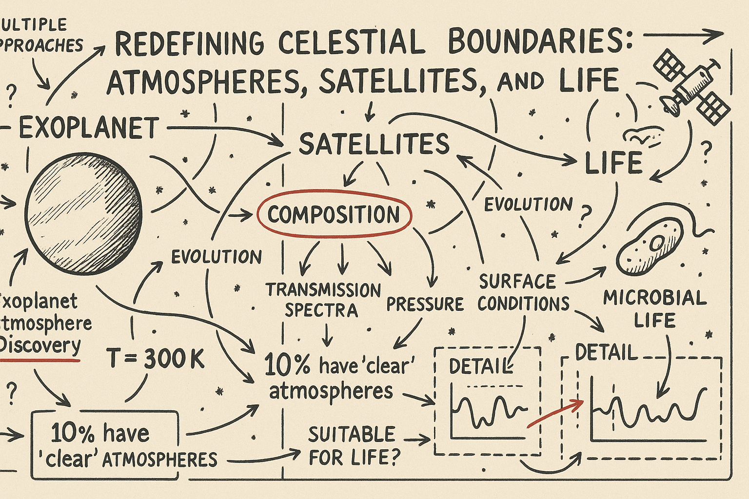 Redefining Celestial Boundaries: Atmospheres, Satellites, and Life