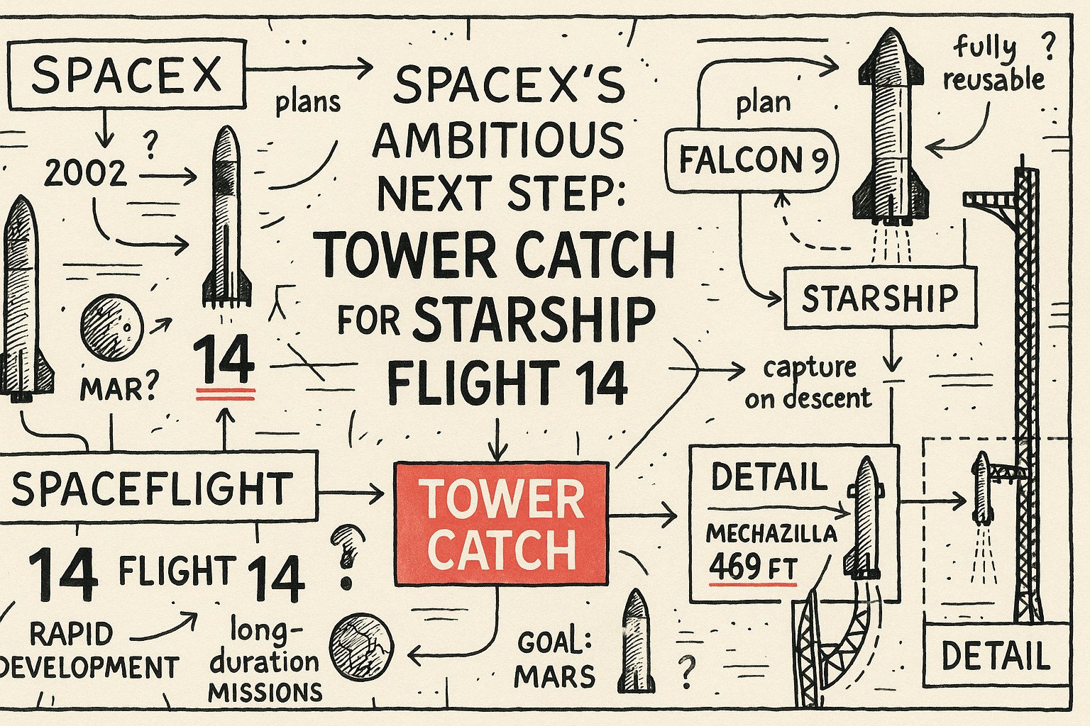 SpaceX's Ambitious Next Step: Tower Catch for Starship Flight 14