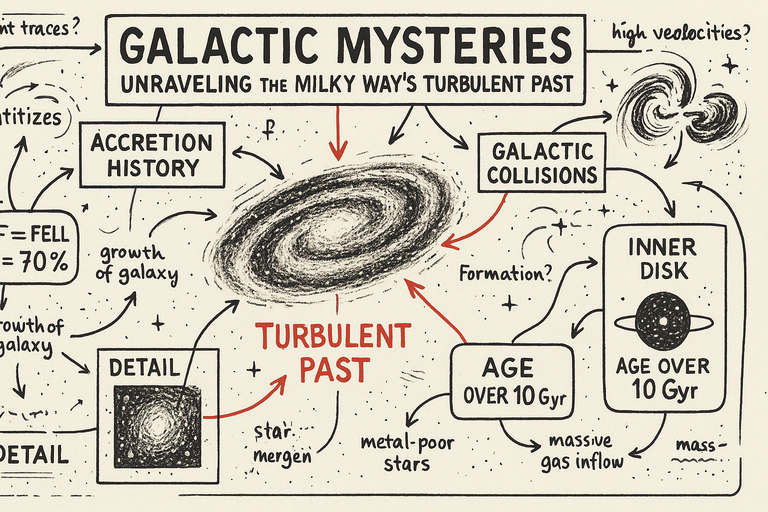 Galactic Mysteries: Unraveling the Milky Way's Turbulent Past