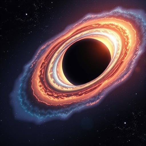 A Rare Encounter: The Wandering Black Hole and Its Stellar Meal