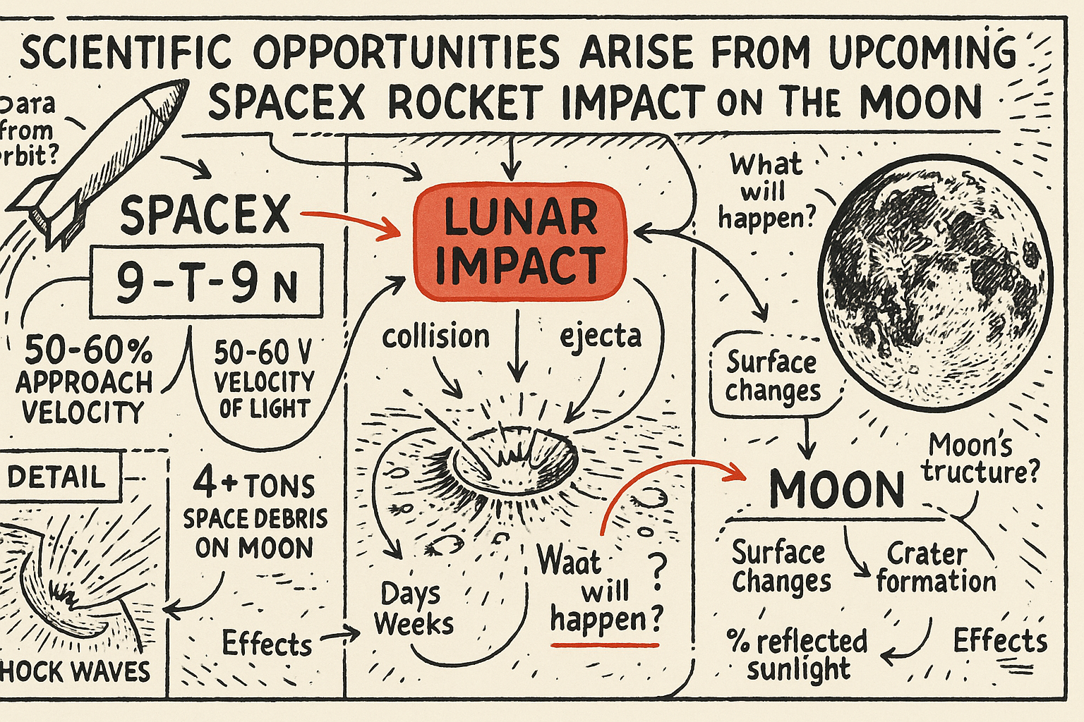 Scientific Opportunities Arise from Upcoming SpaceX Rocket Impact on the Moon