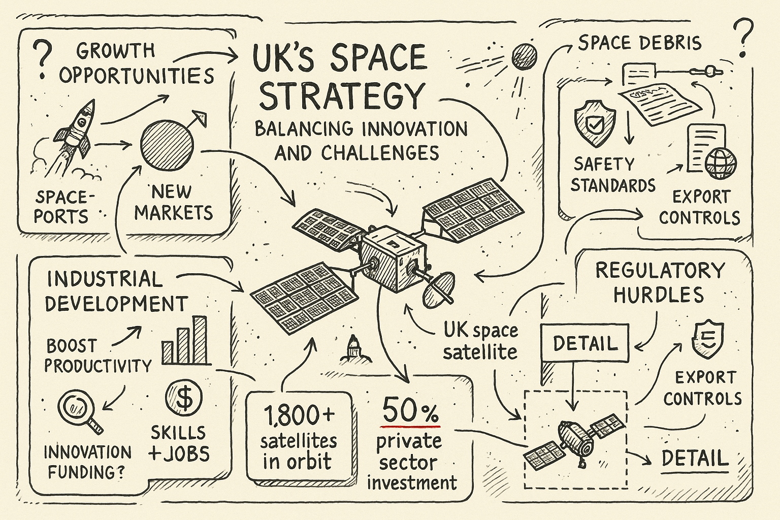 UK's Space Strategy: Balancing Innovation and Challenges