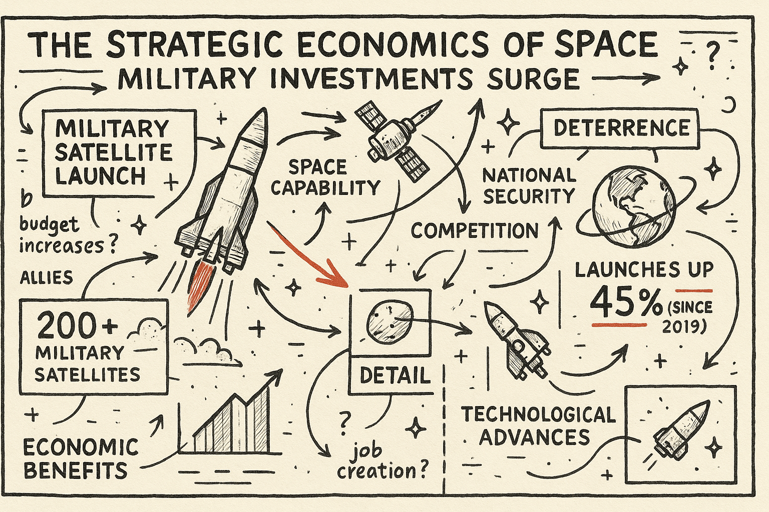The Strategic Economics of Space: Military Investments Surge