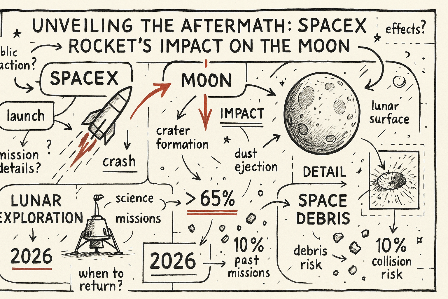 Danuri Images the Moon Before and After a Falcon 9 Upper Stage Impact