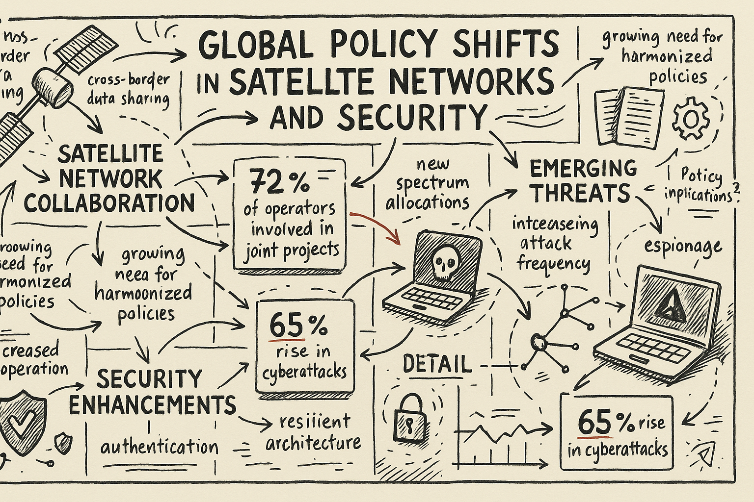 Global Policy Shifts in Satellite Networks and Security