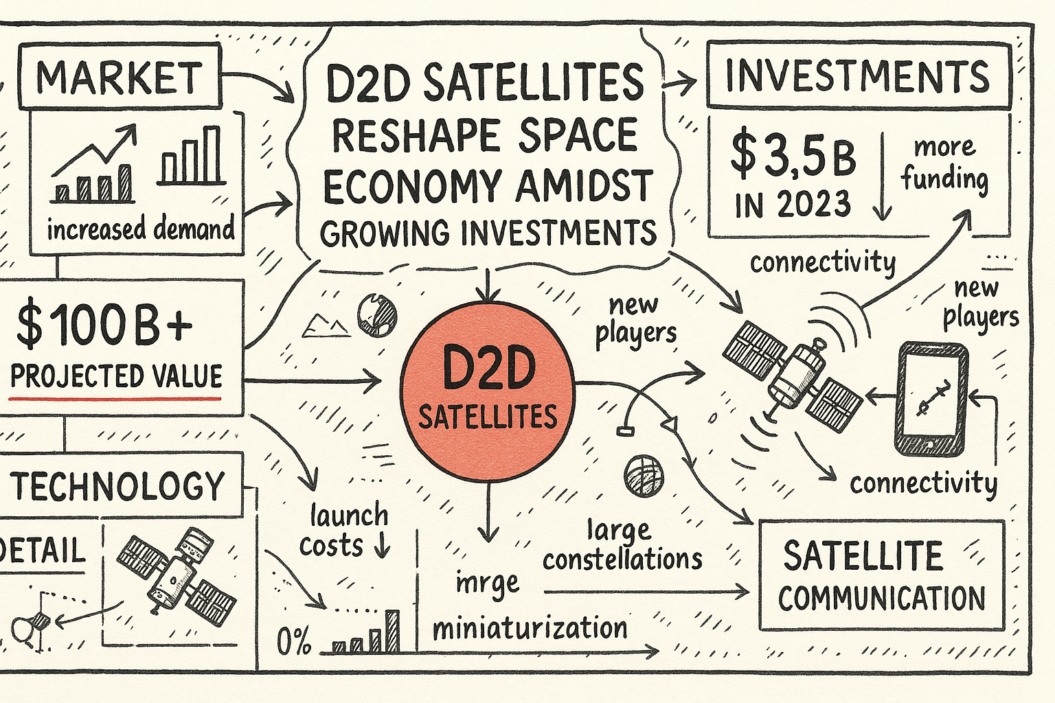 D2D Satellites Reshape Space Economy Amidst Growing Investments