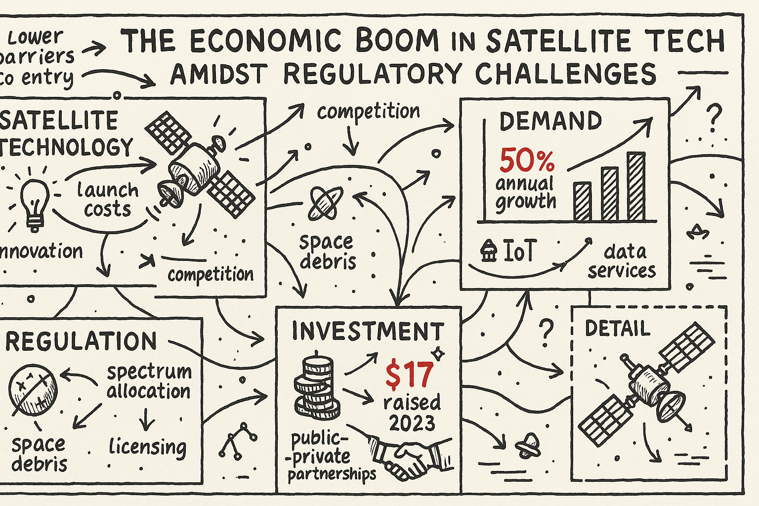 The Economic Boom in Satellite Tech Amidst Regulatory Challenges