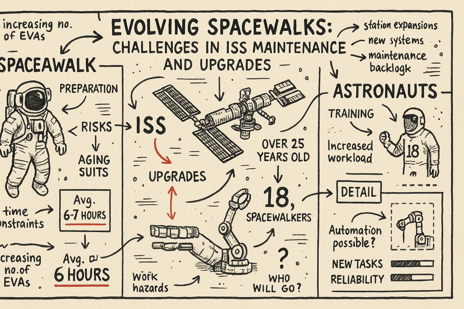 Evolving Spacewalks: Challenges in ISS Maintenance and Upgrades