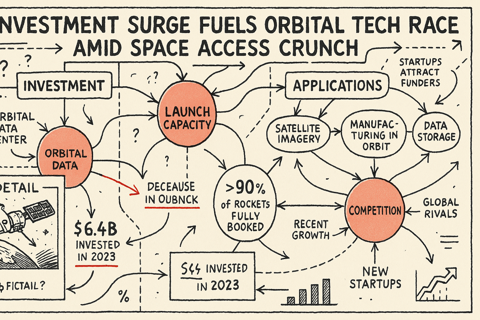 Investment Surge Fuels Orbital Tech Race Amid Space Access Crunch