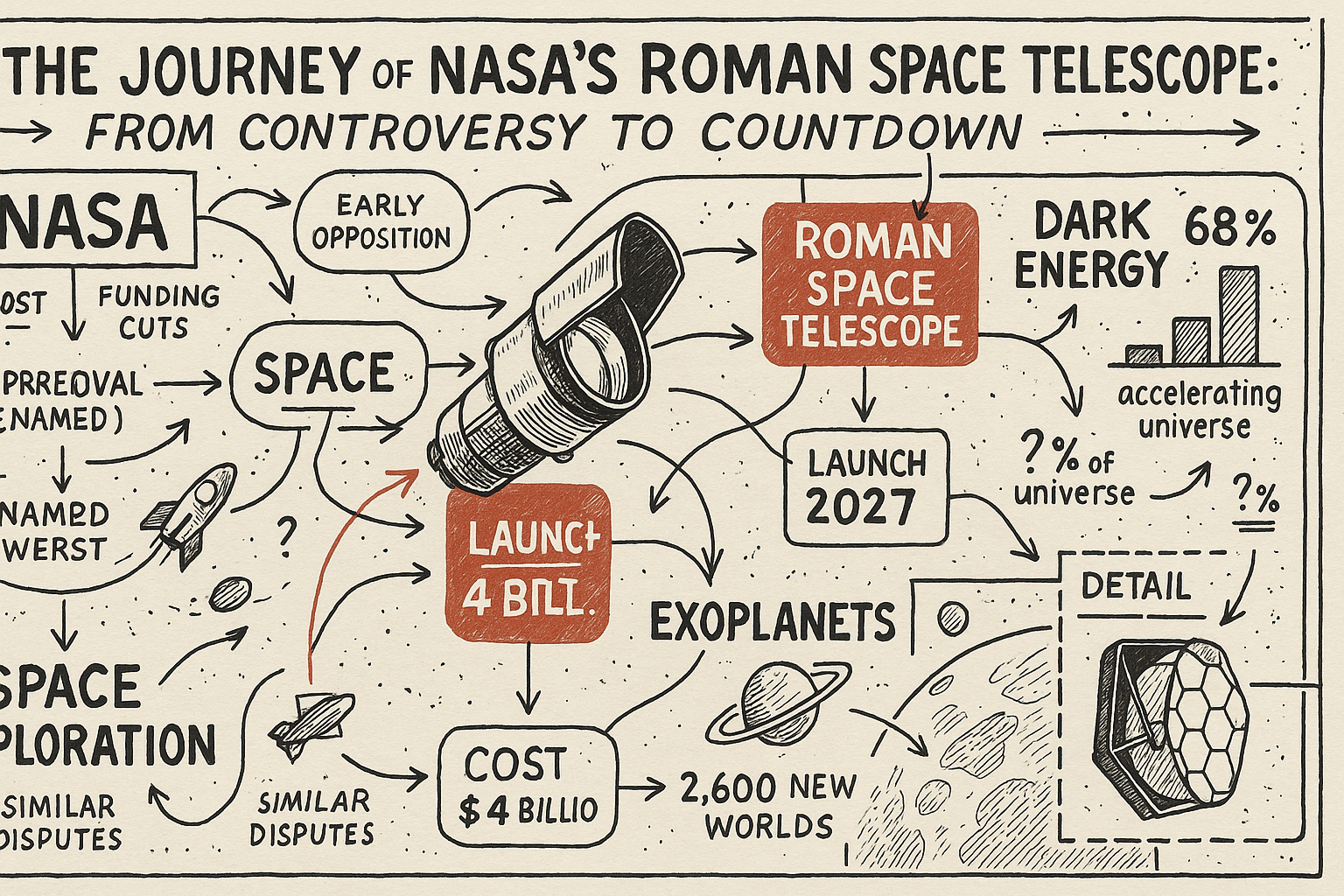 The Journey of NASA's Roman Space Telescope: From Controversy to Countdown