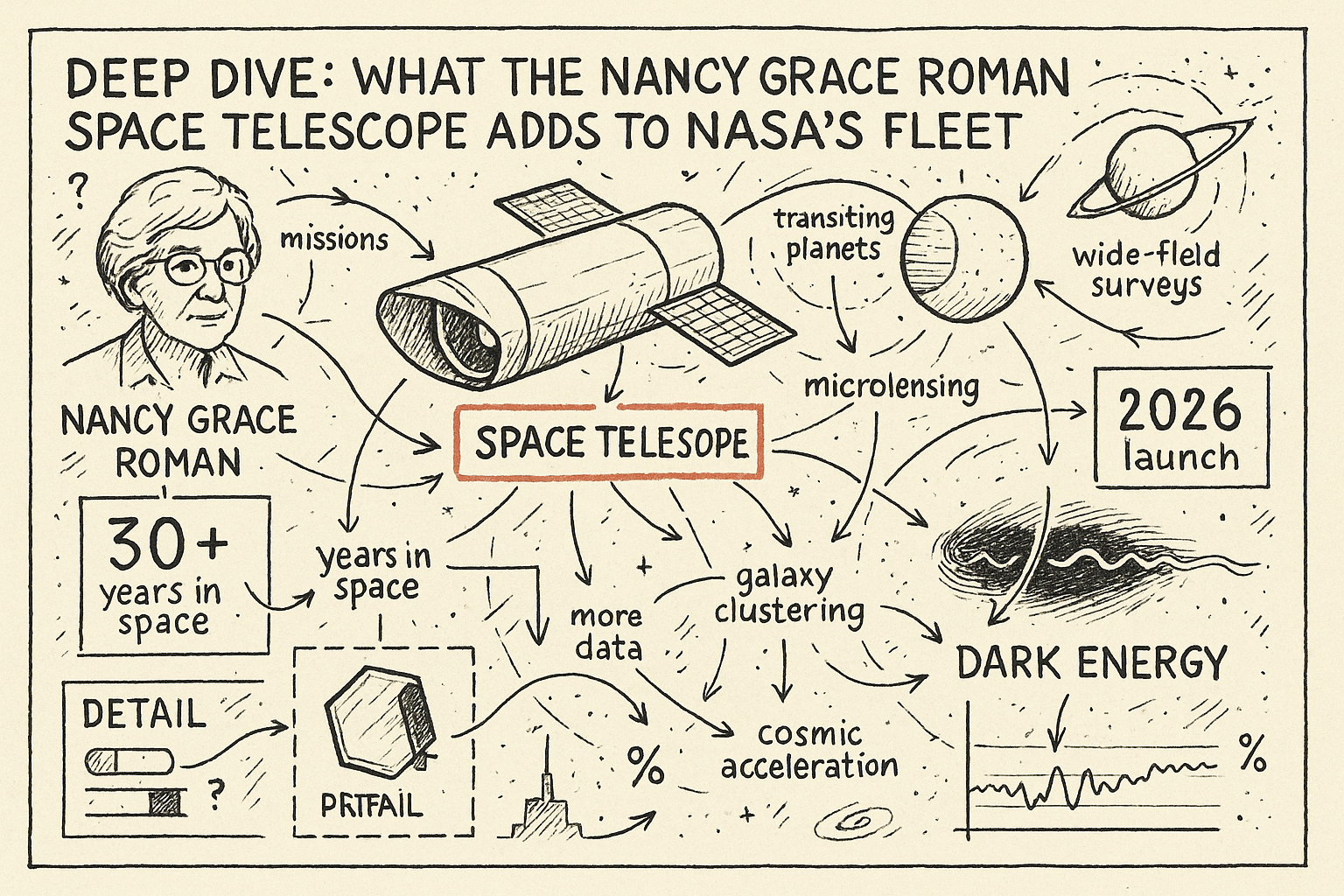 Roman Space Telescope Launches on Falcon Heavy With a Field 100x Hubble's