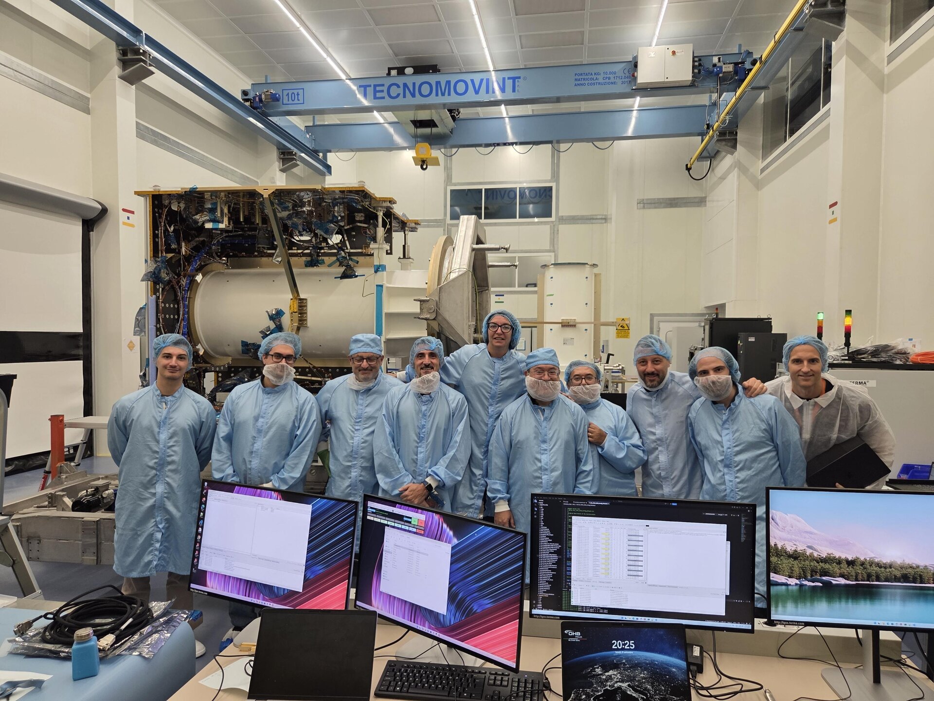 ESA and JAXA Ramses spacecraft powered on for first integrated test at OHB Italia
